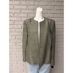 Kasper Women’s Textured Tweed Open Front Jacket Size 12